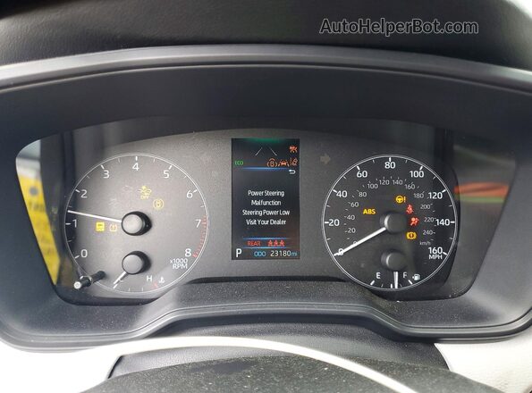 JTDS4MCE8R3522494 2024 TOYOTA COROLLA Silver Instrument cluster view