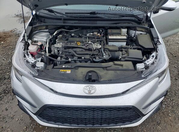 JTDS4MCE8R3522494 2024 TOYOTA COROLLA Silver Rear interior view