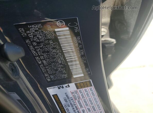 JTDS4MCE9P3516913 2023 TOYOTA COROLLA Black Widok naklejki z numerem VIN