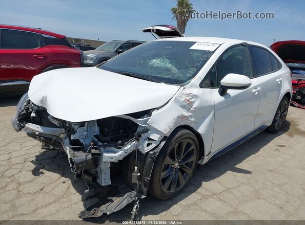JTDS4MCE9R3522892 2024 TOYOTA COROLLA White წინა მარცხენა ხედი სამი მეოთხედიდან