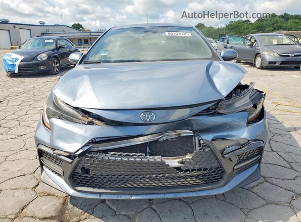 JTDS4MCEXMJ061688 2021 TOYOTA COROLLA Blue Դիմացի տեսք
