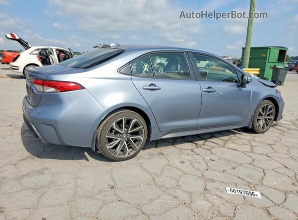 JTDS4MCEXMJ061688 2021 TOYOTA COROLLA Blue Հետևի աջ