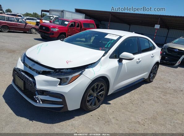 JTDS4MCEXSJ108411 2025 TOYOTA COROLLA White წინა მარცხენა ხედი სამი მეოთხედიდან