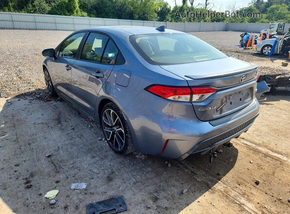 JTDS4RCE0LJ006646 2020 TOYOTA COROLLA Blue Trasero izquierdo