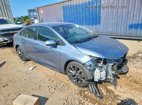 JTDS4RCE0LJ006646 2020 TOYOTA COROLLA Blue Delantero derecho
