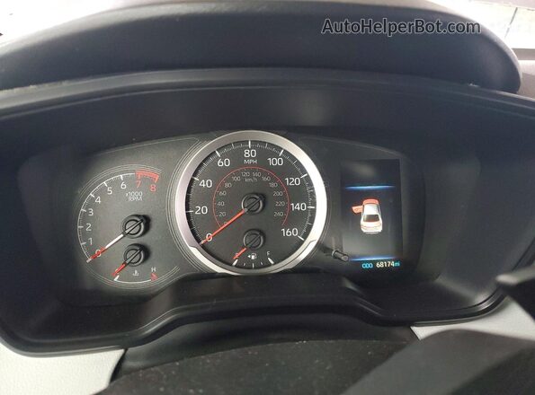 JTDS4RCE0LJ027352 2020 TOYOTA COROLLA Silver Instrument cluster view