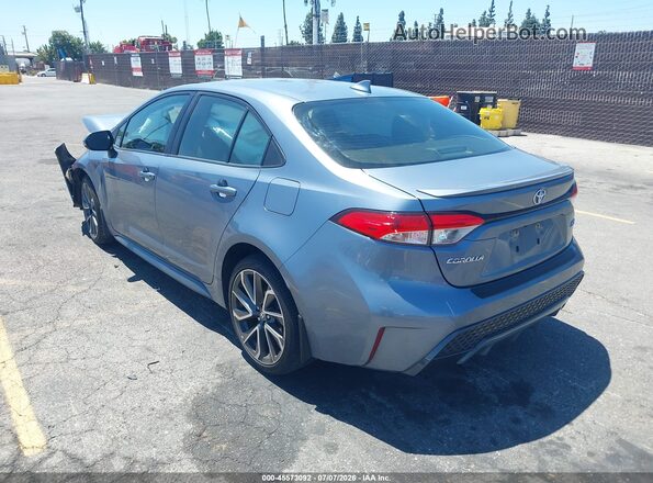 JTDS4RCE0LJ048007 2020 TOYOTA COROLLA Light Blue Trasero izquierdo