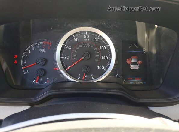 JTDS4RCE1LJ040837 2020 TOYOTA COROLLA Black ხელსაწყოთა პანელის ხედი