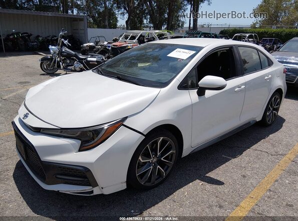 JTDS4RCE1LJ051093 2020 TOYOTA COROLLA White წინა მარცხენა ხედი სამი მეოთხედიდან