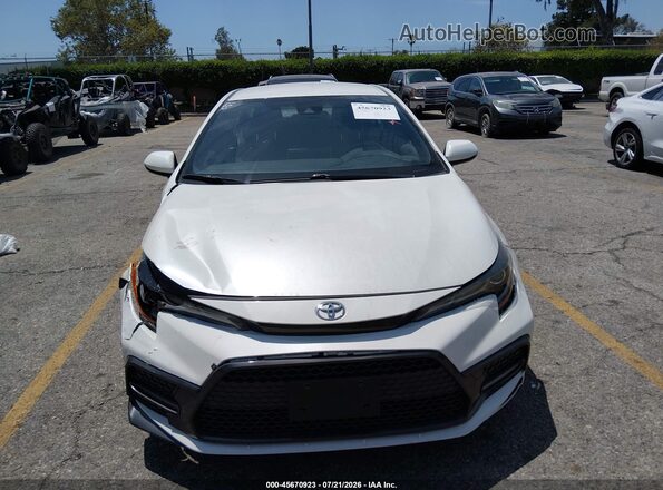 JTDS4RCE1LJ051093 2020 TOYOTA COROLLA White ხელსაწყოთა პანელის ხედი