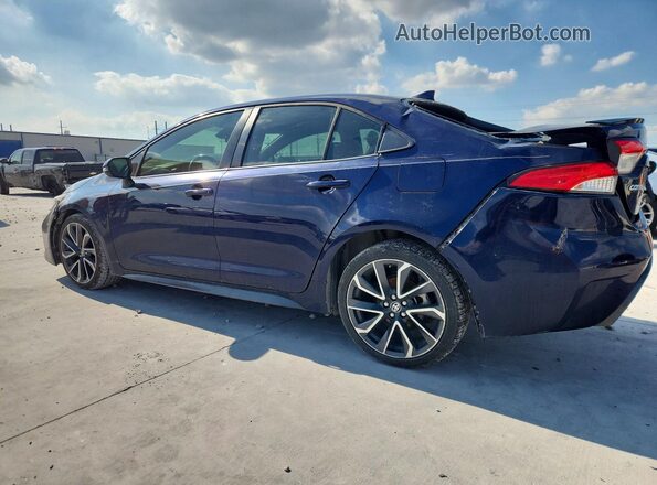JTDS4RCE2LJ002341 2020 TOYOTA COROLLA Blue Trasero izquierdo