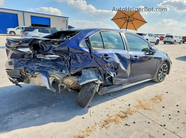 JTDS4RCE2LJ002341 2020 TOYOTA COROLLA Blue Trasero derecho