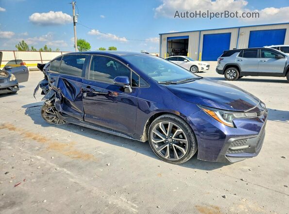 JTDS4RCE2LJ002341 2020 TOYOTA COROLLA Blue Delantero derecho