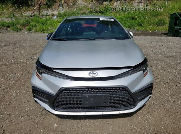 JTDS4RCE2LJ010374 2020 TOYOTA COROLLA Silver Front view
