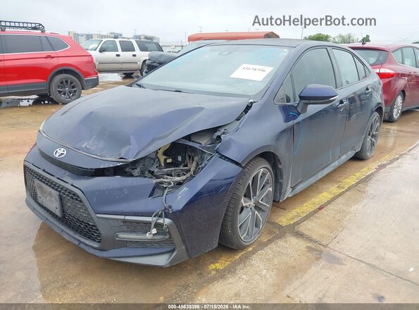 JTDS4RCE3LJ000467 2020 TOYOTA COROLLA Blue Առջևի ձախ երեք քառորդ տեսարան