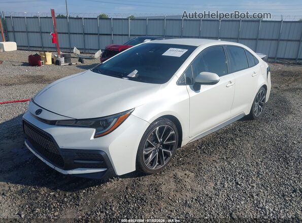 JTDS4RCE3LJ001828 2020 TOYOTA COROLLA White წინა მარცხენა ხედი სამი მეოთხედიდან