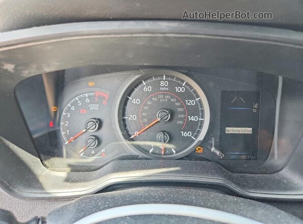 JTDS4RCE3LJ002784 2020 TOYOTA COROLLA Black ხელსაწყოთა პანელის ხედი