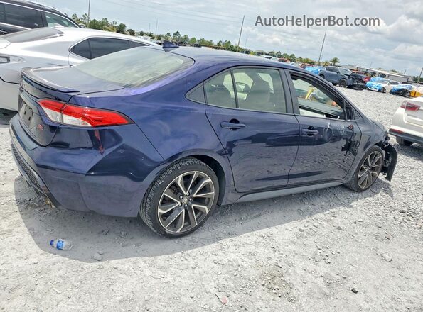 JTDS4RCE3LJ022453 2020 TOYOTA COROLLA Blue Trasero derecho