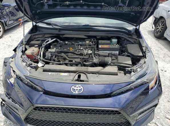 JTDS4RCE3LJ022453 2020 TOYOTA COROLLA Blue Vista interior trasera