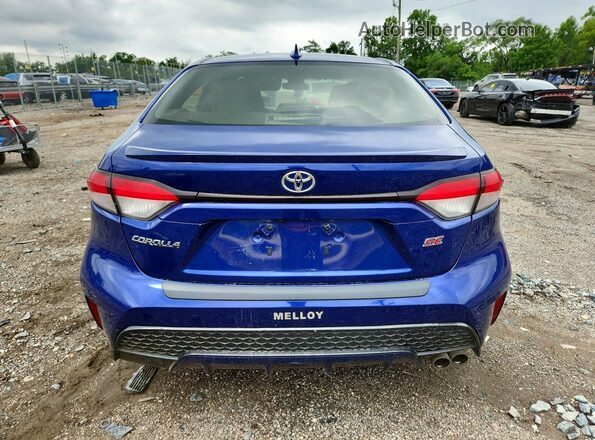 JTDS4RCE3LJ040354 2020 TOYOTA COROLLA Blue Вид ззаду