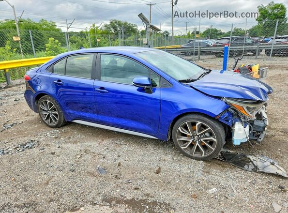 JTDS4RCE3LJ040354 2020 TOYOTA COROLLA Blue Передня права чверть