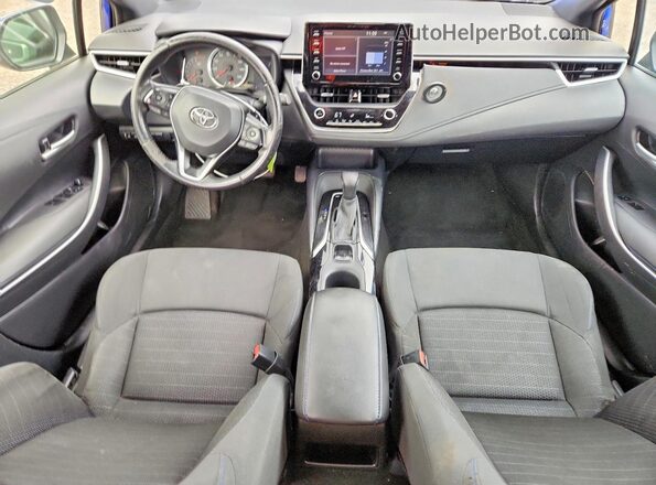 JTDS4RCE3LJ040354 2020 TOYOTA COROLLA Blue Вид панелі приладів