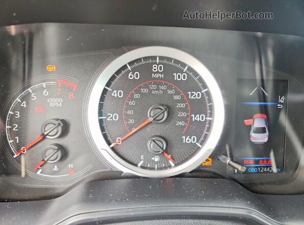 JTDS4RCE3LJ040354 2020 TOYOTA COROLLA Blue Вид щитка приладів