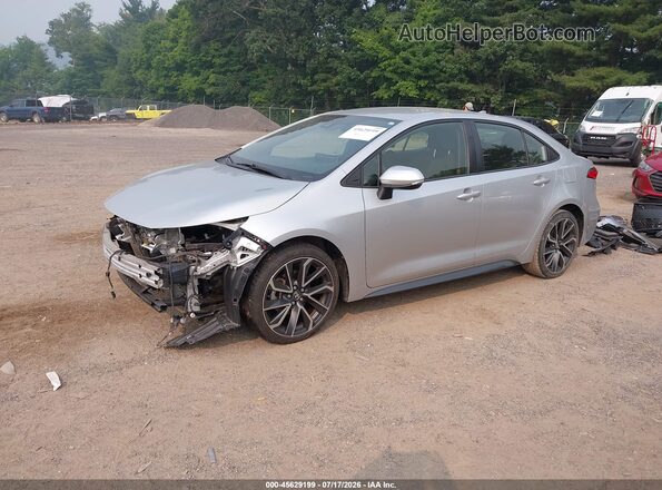JTDS4RCE5LJ021448 2020 TOYOTA COROLLA Silver Առջևի ձախ երեք քառորդ տեսարան