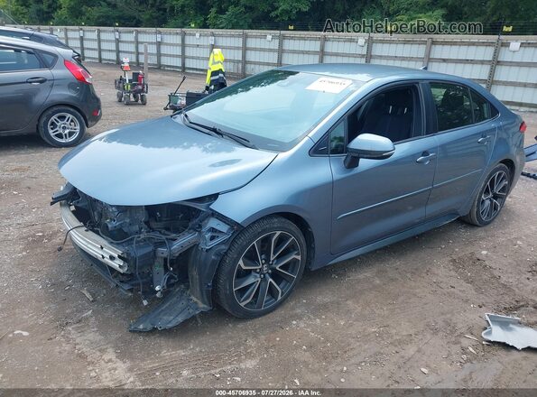 JTDS4RCE7LJ021449 2020 TOYOTA COROLLA Синий Передняя левая четверть
