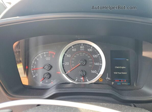 JTDS4RCE7LJ025548 2020 TOYOTA COROLLA Blue ხელსაწყოთა პანელის ხედი