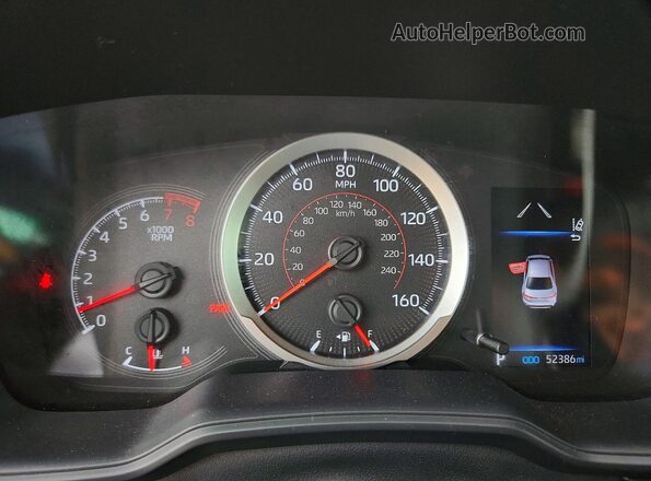 JTDS4RCE7LJ050868 2020 TOYOTA COROLLA Blue ხელსაწყოთა პანელის ხედი