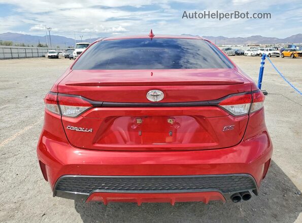JTDS4RCE7LJ053141 2020 TOYOTA COROLLA Red Rear view