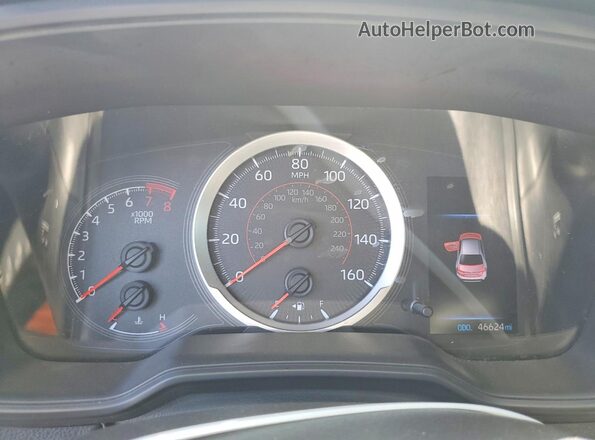 JTDS4RCE9LJ019928 2020 TOYOTA COROLLA Blue Սարքավորումների վահանակի տեսք