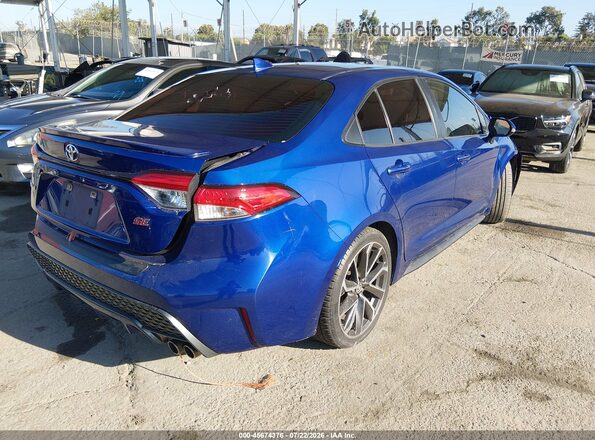 JTDS4RCEXLJ007710 2020 TOYOTA COROLLA Blue Rear right