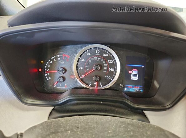 JTDS4RCEXLJ022675 2020 TOYOTA COROLLA White ხელსაწყოთა პანელის ხედი