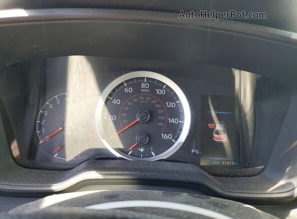 JTDS4RCEXLJ028766 2020 TOYOTA COROLLA White Սարքավորումների վահանակի տեսք