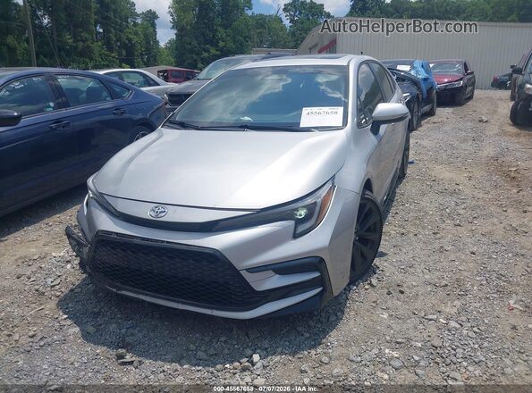 JTDT4MCE2PJ103280 2023 TOYOTA COROLLA Silver წინა მარცხენა ხედი სამი მეოთხედიდან
