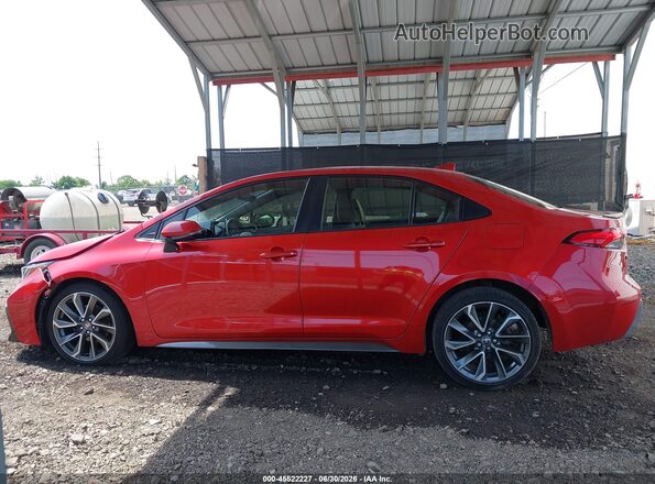 JTDT4MCE6MJ066018 2021 TOYOTA COROLLA Red Widok wnętrza z tyłu