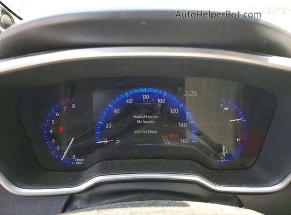 JTDT4RCE7LJ016403 2020 TOYOTA COROLLA Gray Instrument cluster view