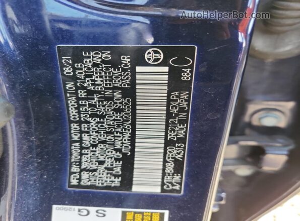 JTDVPMAE6NJ206525 2022 TOYOTA COROLLA Синий Вид подкапотного пространства