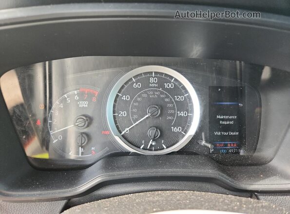 JTDVPMAE6NJ206525 2022 TOYOTA COROLLA Синий Вид щитка приборов