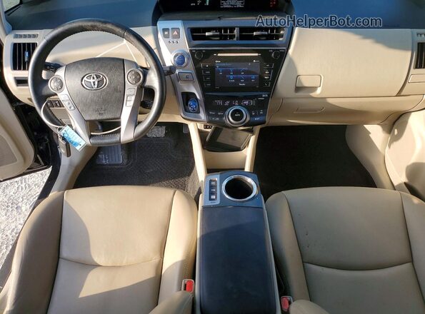 JTDZN3EU2GJ049341 2016 TOYOTA PRIUS Black წინა პანელის ხედი