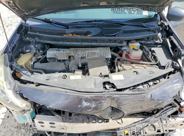 JTDZN3EU6HJ067357 2017 TOYOTA PRIUS Gray Widok komory silnika