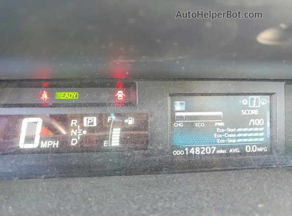 JTDZN3EUXGJ044517 2016 TOYOTA PRIUS Turquoise Instrument cluster view