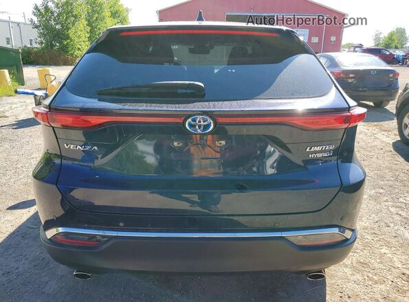 JTEAAAAH0MJ058181 2021 TOYOTA VENZA Blue უკანა ხედი