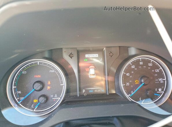 JTEAAAAH1MJ034875 2021 TOYOTA VENZA White Widok zestawu wskaźników