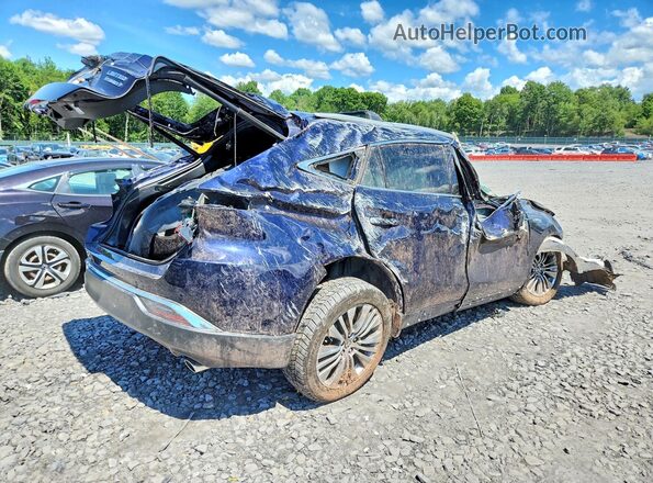 JTEAAAAH1MJ063454 2021 TOYOTA VENZA Blue Trasero derecho