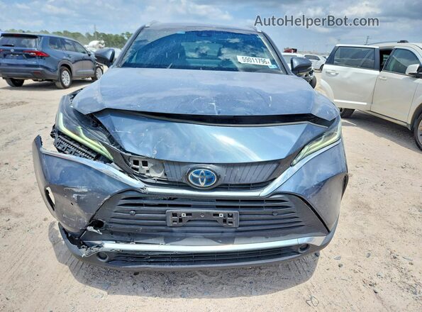 JTEAAAAH1MJ074499 2021 TOYOTA VENZA Blue Դիմացի տեսք