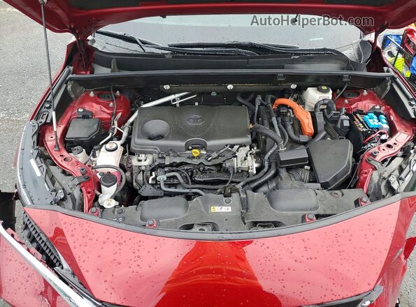 JTEAAAAH2NJ093225 2022 TOYOTA VENZA Maroon ძრავის განყოფილების ხედი