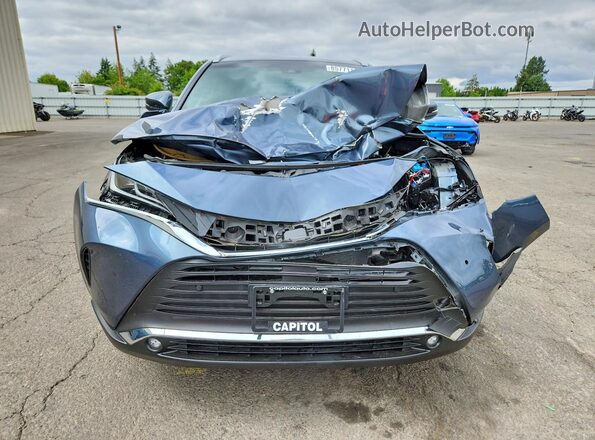 JTEAAAAH2PJ151000 2023 TOYOTA VENZA Blue Вид спереду